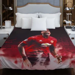 Paul Pogba Athletic United Soccer Player Duvet Cover