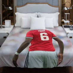 Paul Pogba Capable United Soccer Player Duvet Cover