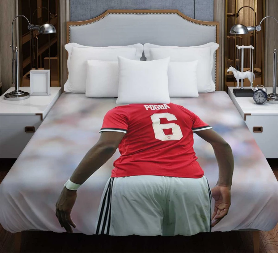 Paul Pogba Capable United Soccer Player Duvet Cover