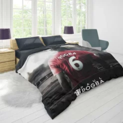 Paul Pogba Quick United Sports Player Duvet Cover 1