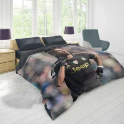 Paul Pogba confident Juve Soccer Player Duvet Cover 1