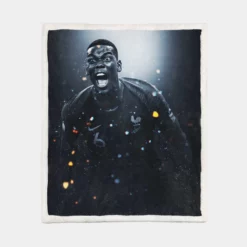 Paul Pogba elite French sports Player Sherpa Fleece Blanket 1