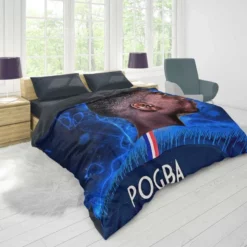 Paul Pogba enduring France Football Player Duvet Cover 1