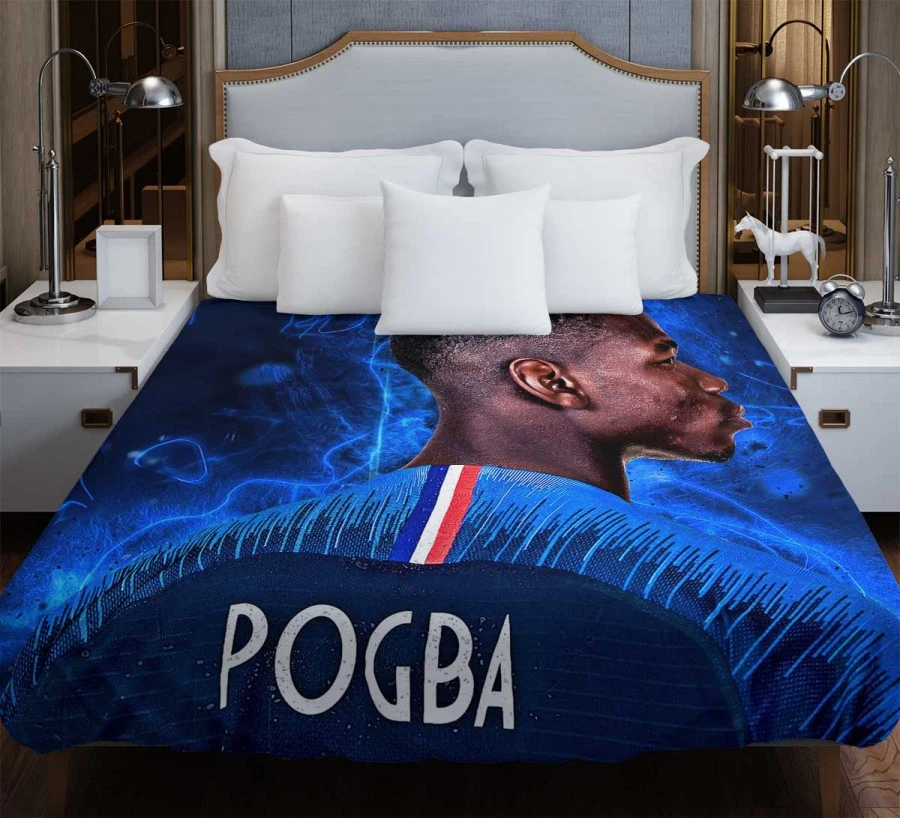 Paul Pogba enduring France Football Player Duvet Cover