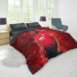 Paul Pogba euphoric United Footballer Player Duvet Cover 1