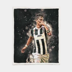 Paulo Bruno Dybala Juventus Star Soccer Player Sherpa Fleece Blanket 1