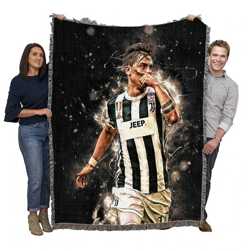 Paulo Bruno Dybala Juventus Star Soccer Player Woven Blanket