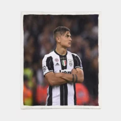 Paulo Bruno Dybala Rapid Juve Football Player Sherpa Fleece Blanket 1