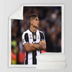 Paulo Bruno Dybala Rapid Juve Football Player Sherpa Fleece Blanket