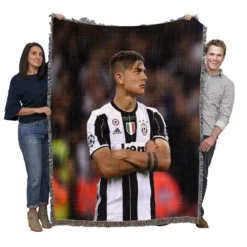 Paulo Bruno Dybala Rapid Juve Football Player Woven Blanket