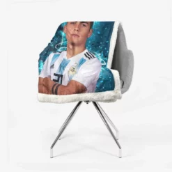 Paulo Bruno Dybala bustling Footballer Player Sherpa Fleece Blanket 2