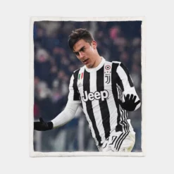 Paulo Bruno Dybala consistent Juve Football Player Sherpa Fleece Blanket 1