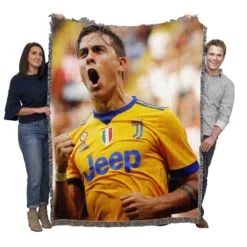 Paulo Bruno Dybala enthusiastic sports Player Woven Blanket