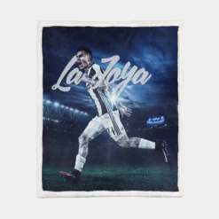 Paulo Bruno Dybala fast Football Player Sherpa Fleece Blanket 1