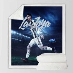 Paulo Bruno Dybala fast Football Player Sherpa Fleece Blanket