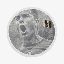 Paulo Bruno Dybala gifted Football Player Round Beach Towel