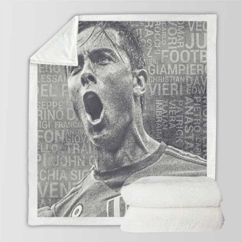 Paulo Bruno Dybala gifted Football Player Sherpa Fleece Blanket