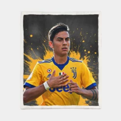 Paulo Bruno Dybala sharp Juve Football Player Sherpa Fleece Blanket 1