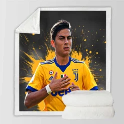 Paulo Bruno Dybala sharp Juve Football Player Sherpa Fleece Blanket