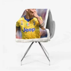 Paulo Bruno Dybala spright Football Player Sherpa Fleece Blanket 2