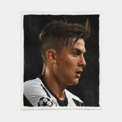 Paulo Bruno Dybala vivacious Football Player Sherpa Fleece Blanket 1