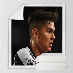 Paulo Bruno Dybala vivacious Football Player Sherpa Fleece Blanket