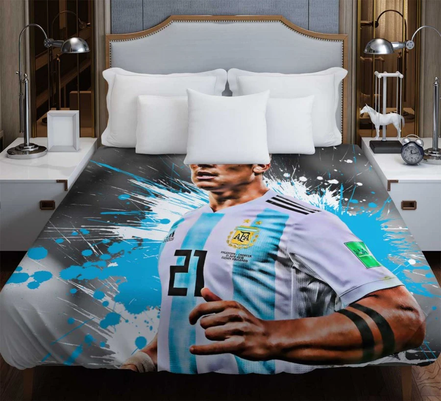 Paulo Dybala Honorable Soccer Player Duvet Cover