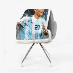 Paulo Dybala athletic Soccer Player Sherpa Fleece Blanket 2