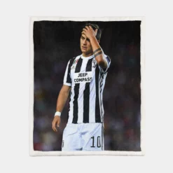 Paulo Dybala committed sports Player Sherpa Fleece Blanket 1