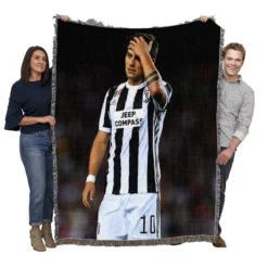 Paulo Dybala committed sports Player Woven Blanket