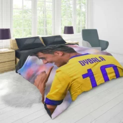 Paulo Dybala confident Soccer Player Duvet Cover 1