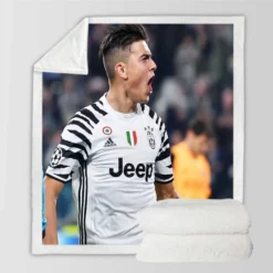 Paulo Dybala elite Juve sports Player Sherpa Fleece Blanket