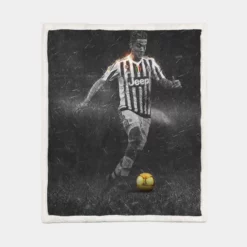 Paulo Dybala extraordinary Football Player Sherpa Fleece Blanket 1