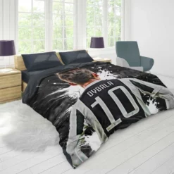 Paulo Dybala flexible Football Player Duvet Cover 1