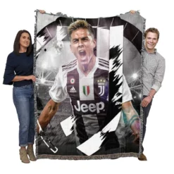 Paulo Dybala improving sports Player Woven Blanket