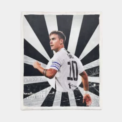 Paulo Dybala sportive Football Player Sherpa Fleece Blanket 1