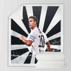 Paulo Dybala sportive Football Player Sherpa Fleece Blanket