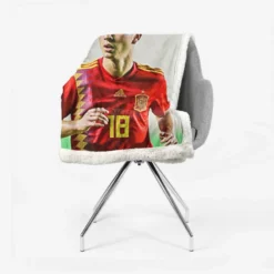 Pedri Energetic Spanish Football Player Sherpa Fleece Blanket 2