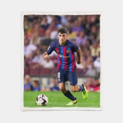 Pedri La Liga Football Player Sherpa Fleece Blanket 1