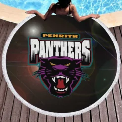 Penrith Panthers Australian Professional rugby football club Round Beach Towel 1