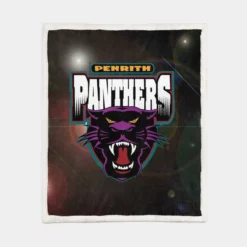 Penrith Panthers Australian Professional rugby football club Sherpa Fleece Blanket 1