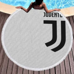 Persistent Football Club Juventus Logo Round Beach Towel 1