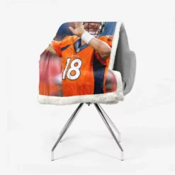 Peyton Manning American Football Quarterback Sherpa Fleece Blanket 2