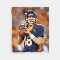 Peyton Manning Excellent NFL Football Player Sherpa Fleece Blanket 1