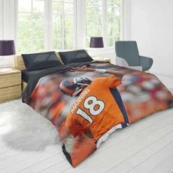 Peyton Manning Exciting NFL Football Player Duvet Cover 1