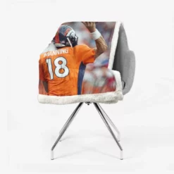 Peyton Manning Exciting NFL Football Player Sherpa Fleece Blanket 2