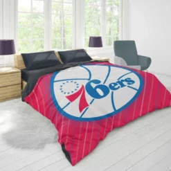 Philadelphia 76ers American Professional Basketball Team Duvet Cover 1