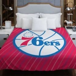 Philadelphia 76ers American Professional Basketball Team Duvet Cover