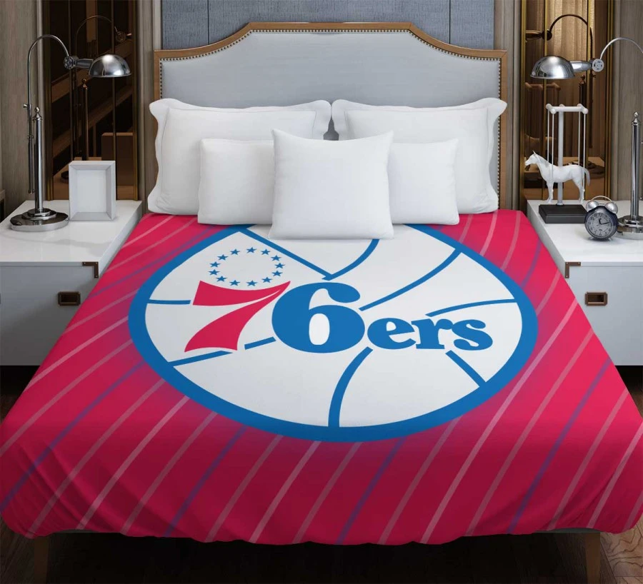 Philadelphia 76ers American Professional Basketball Team Duvet Cover