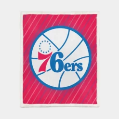 Philadelphia 76ers American Professional Basketball Team Sherpa Fleece Blanket 1